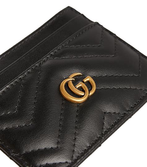 gucci marmont card holder black|Gucci card holder with snake.